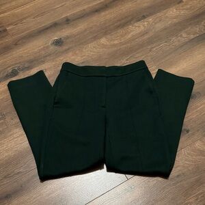 Ann Taylor Green Dress Pants Women Size 0 Straight Leg Work Classic Trousers